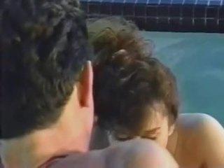 Keisha have sex with peter north in pool